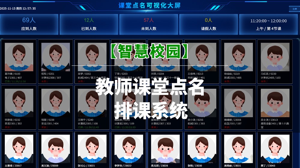 智慧校园 | 教师课堂点名排课系统